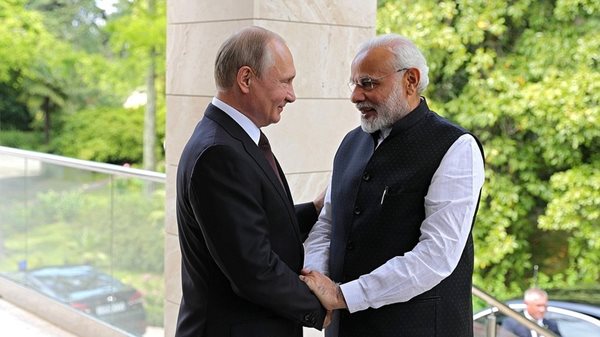 Modi, Putin Agree to Further Strengthen Strategic Partnership