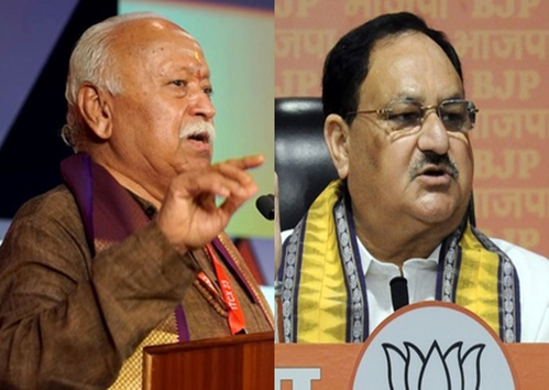 Nadda, Mohan Bhagwat to Be in Bengal Today