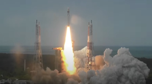 India's 'Bahubali' Rocket LVM3 Lifts off with Chandrayaan-3