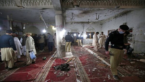 56 dead, 100 injured in Peshawar mosque blast 