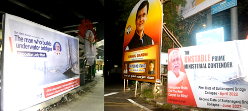 Oppn Meet: Posters Targetting Nitish Kumar Spring up in B'luru