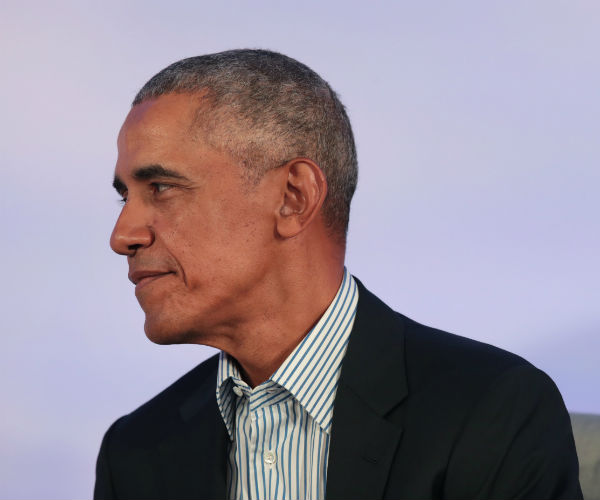 former president barack obama is shown