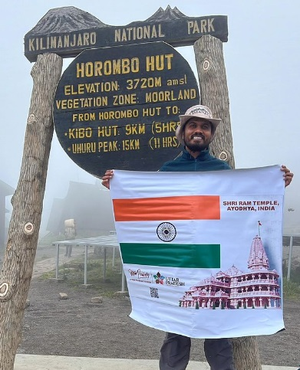 Indian Flag, Temple Flag to Be Hoisted on MT Kilimanjaro Today