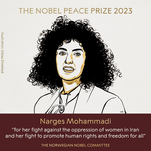 2023 Nobel Peace Prize Awarded to Iranian Activist Narges Mohammadi