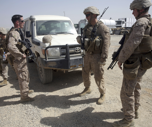 us marines in afghanistan's helmand province