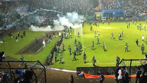 129 people killed after stampede at football match in Indonesia