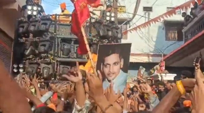 Godse's Picture Displayed During Shobha Yatra in Hyderabad