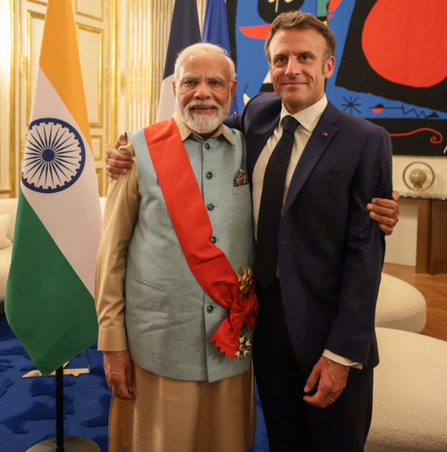 Modi Becomes First Indian PM to Receive France's Highest Award